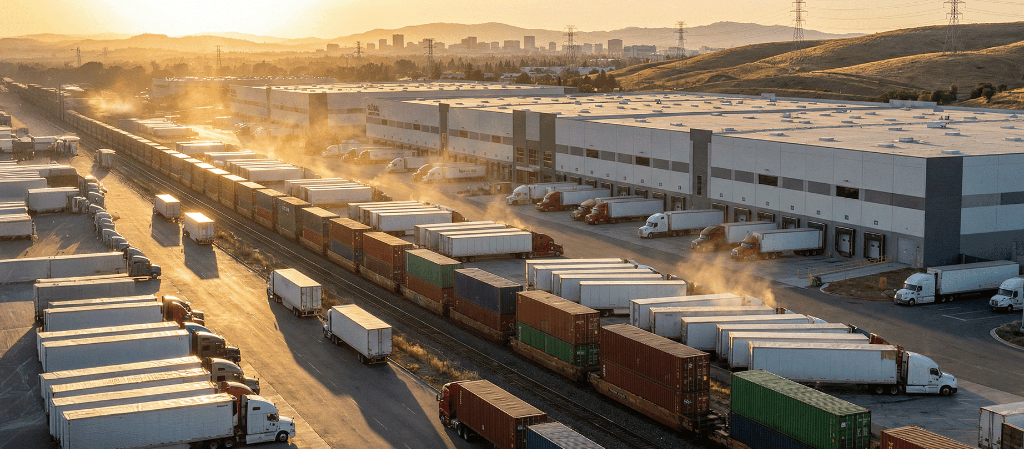 Logistics warehouse and distribution center